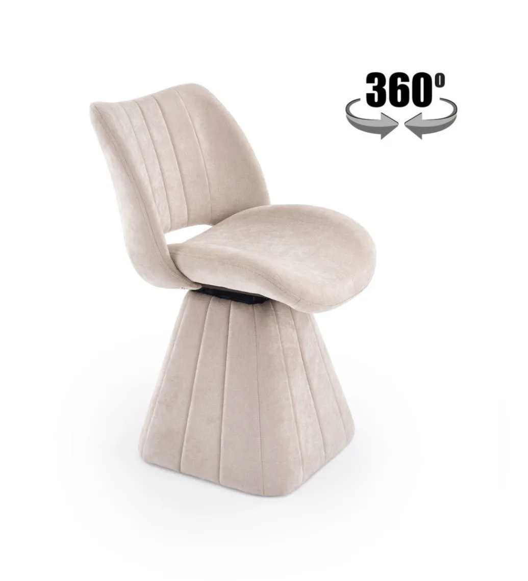 Krzesło obrotowe K613 87 cm beżowe*Halmar Outlet