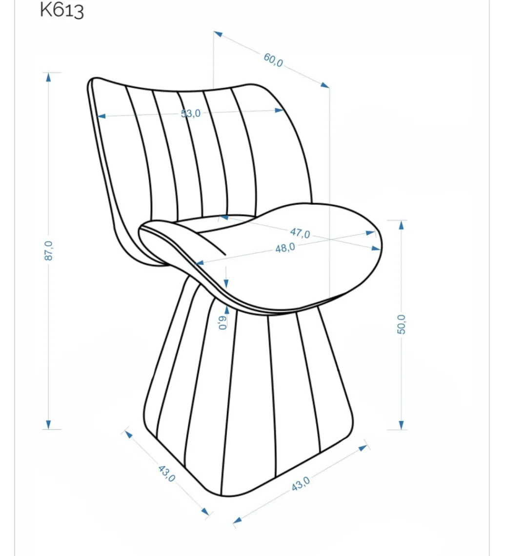 Krzesło obrotowe K613 87 cm oliwkowe*Halmar Outlet
