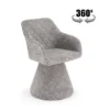 Krzesło obrotowe K603 85 cm popielate*Halmar New