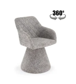 Krzesło obrotowe K603 85 cm popielate*Halmar New