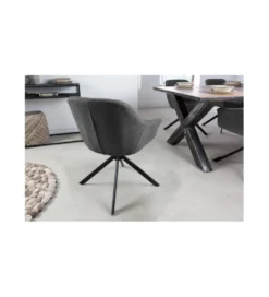 Krzesło obrotowe Luisa antracytowe*Invicta Interior Discount