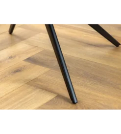 Krzesło obrotowe PAPILL czarne skóra*Invicta Interior
