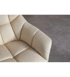 Krzesło obrotowe PAPILLON 83 cm 180 stopni beżowe*Invicta Interior Outlet