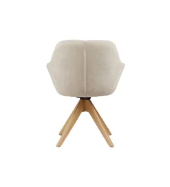 Krzesło obrotowe PAPILLON 83 cm 180 stopni beżowe*Invicta Interior Outlet