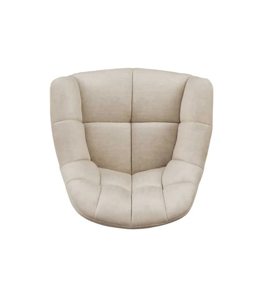 Krzesło obrotowe PAPILLON 83 cm 180 stopni beżowe*Invicta Interior Outlet