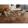 Krzesło obrotowe PAPILLON 83 cm 180 stopni beżowe szare*Invicta Interior Sale