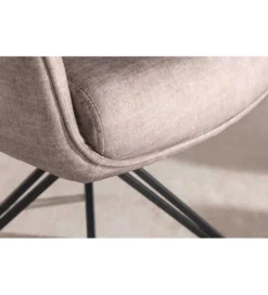 Krzesło obrotowe PROMETHEUS 88 cm 180 stopni welwet taupe*Invicta Interior Outlet