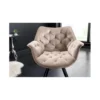 Krzesło obrotowe siedzisko 180 stopni The Dutch Comfort beżowe*Invicta Interior Best