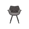 Krzesło obrotowe siedzisko 180 stopni The Dutch Comfort szare*Invicta Interior Online