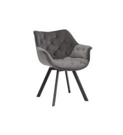 Krzesło obrotowe siedzisko 180 stopni The Dutch Comfort szare*Invicta Interior Online
