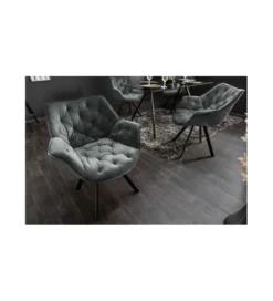 Krzesło obrotowe siedzisko 180 stopni The Dutch Comfort ciemnozielone*Invicta Interior Sale