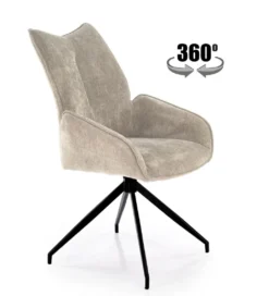 Krzesło obrotowe siedzisko 360 stopni GAJAN beżowe*Halmar Discount