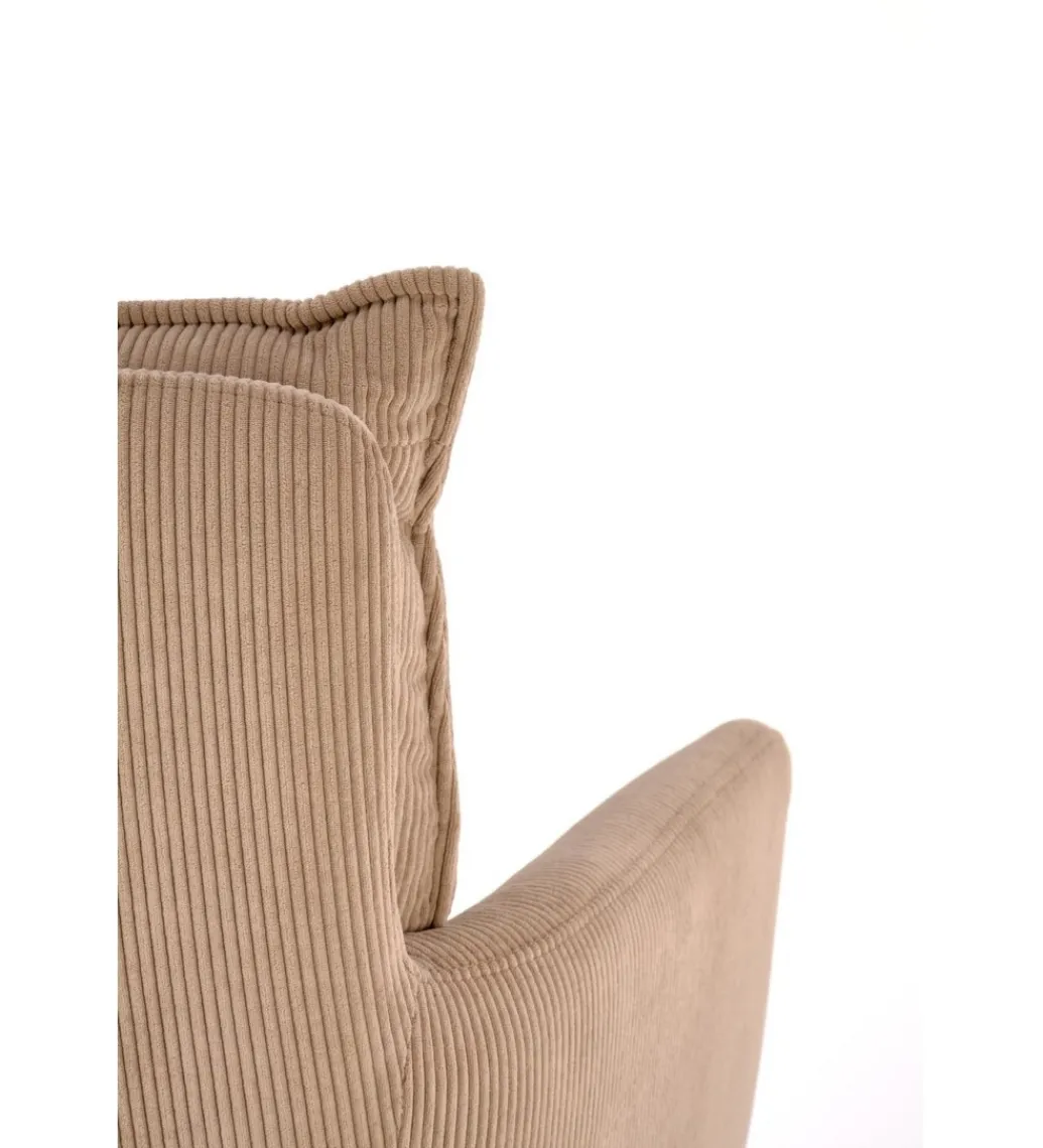 Krzesło obrotowe siedzisko 180 stopni AMELIA sztruks cappuccino*Halmar Clearance