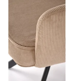 Krzesło obrotowe siedzisko 180 stopni AMELIA sztruks cappuccino*Halmar Clearance