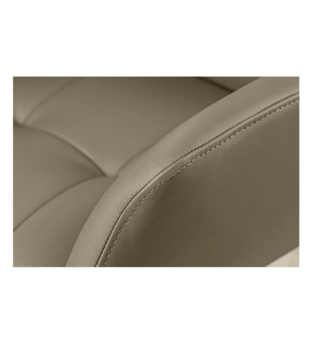 Krzesło obrotowe SIGNATURE skórzany taupe*Invicta Interior Sale