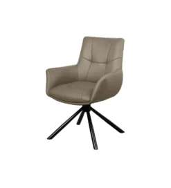Krzesło obrotowe SIGNATURE skórzany taupe*Invicta Interior Sale