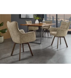 Krzesło obrotowe THOR jasny taupe*Invicta Interior Sale