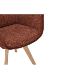 Krzesło obrotowe VOUGE brązowy rdzawy*Invicta Interior Outlet