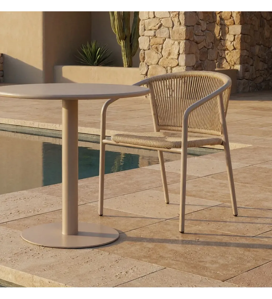 Krzesło ogrodowe APASENO 77 cm beżowe*Zona-Design Sale
