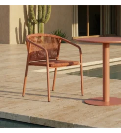 Krzesło ogrodowe APASENO 77 cm terrakota*Zona-Design Discount