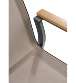 Krzesło ogrodowe FIERRO 88 cm czarny brązowy*Halmar Online