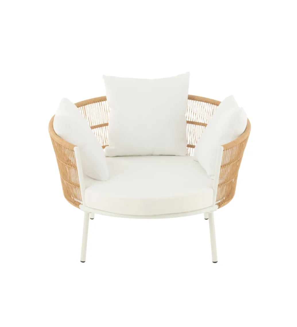 Krzesło ogrodowe JOALEN 79 cm rattan*J-Line Outlet