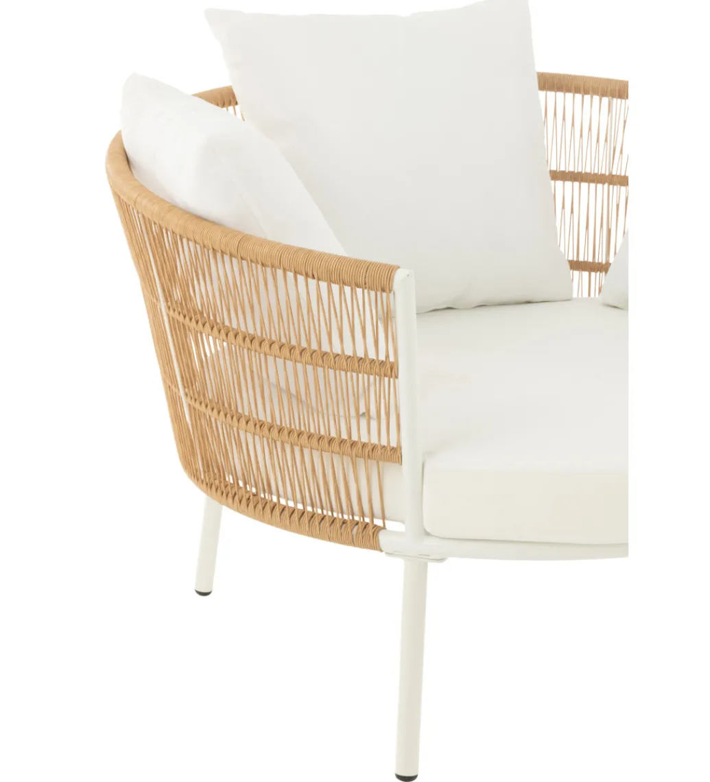 Krzesło ogrodowe JOALEN 79 cm rattan*J-Line Outlet