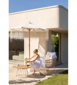Krzesło ogrodowe JOALEN 79 cm rattan*J-Line Outlet