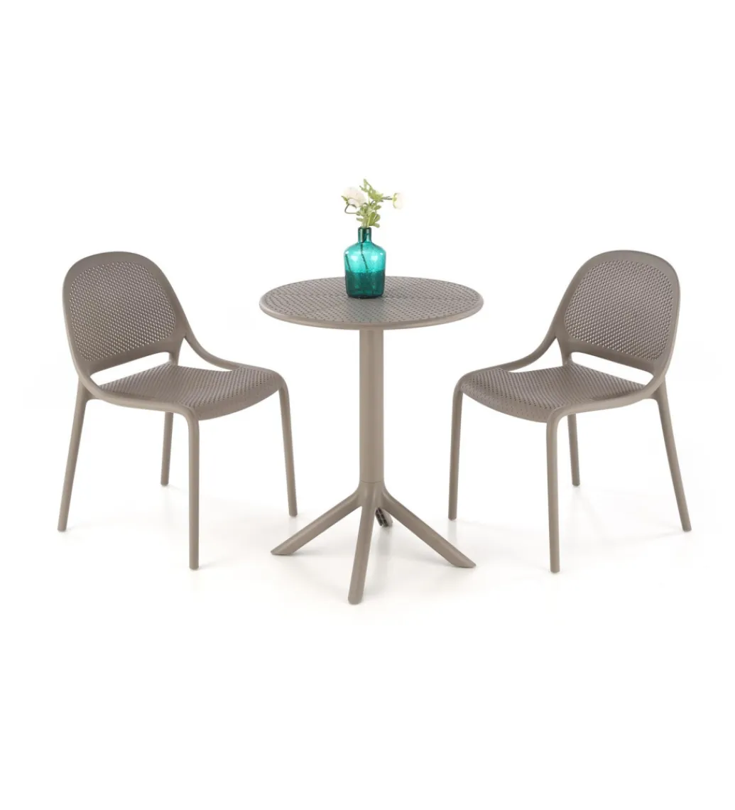 Krzesło ogrodowe K532 80 cm khaki*Halmar