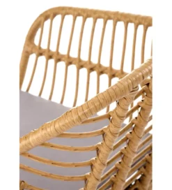 Krzesło ogrodowe K541 77 cm naturalne czarne*Halmar Online