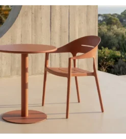 Krzesło ogrodowe LUCEROS 83 cm terrakota*Zona-Design Online