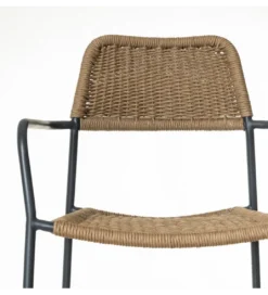 Krzesło ogrodowe MILOS naturalne czarne*Zona-Design Sale