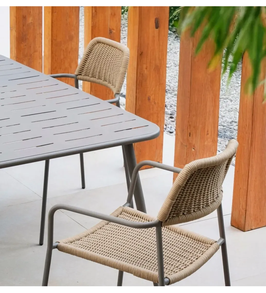 Krzesło ogrodowe MILOS naturalne beżowe*Zona-Design New