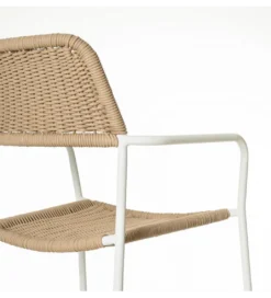 Krzesło ogrodowe MILOS naturalne białe*Zona-Design New