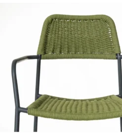 Krzesło ogrodowe MILOS zielono czarne*Zona-Design New