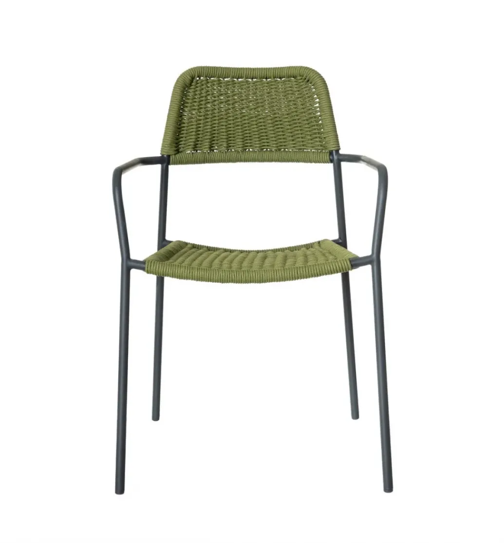 Krzesło ogrodowe MILOS zielono czarne*Zona-Design New