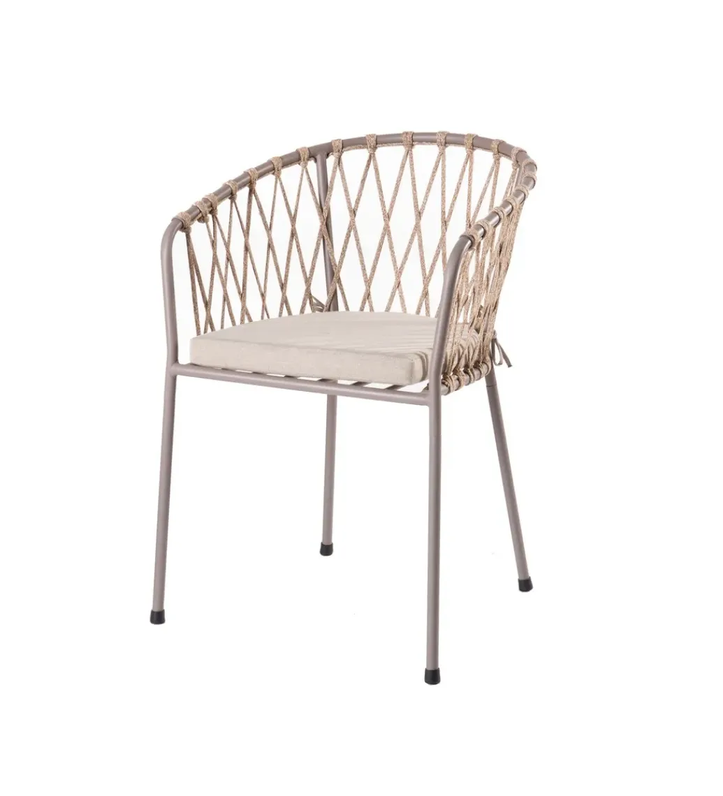 Krzesło ogrodowe MYRA 80 cm szare*Zona-Design