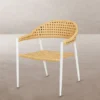 Krzesło ogrodowe NIVA 80 cm białe naturalne*Zona-Design Discount