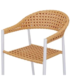 Krzesło ogrodowe NIVA 80 cm białe naturalne*Zona-Design Discount