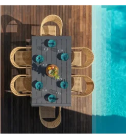 Krzesło ogrodowe NIVA 81 cm naturalne czarne*Zona-Design Hot
