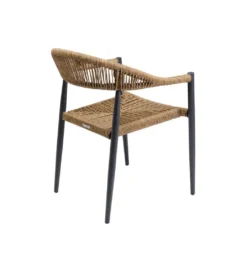 Krzesło ogrodowe PALMA 78 cm czarne naturalne*KARE New