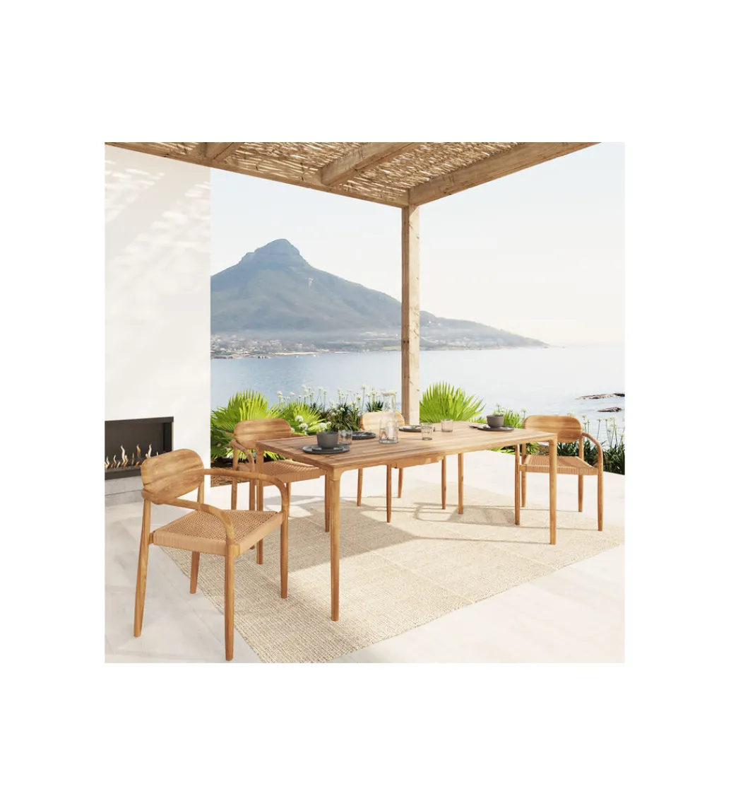 Krzesło ogrodowe SOLE MIO 80 cm drewno teak*KARE Best