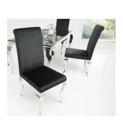 Krzesło OXANA Modern Barock czarne*Invicta Interior Clearance