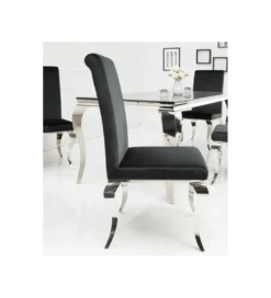 Krzesło OXANA Modern Barock czarne*Invicta Interior Clearance