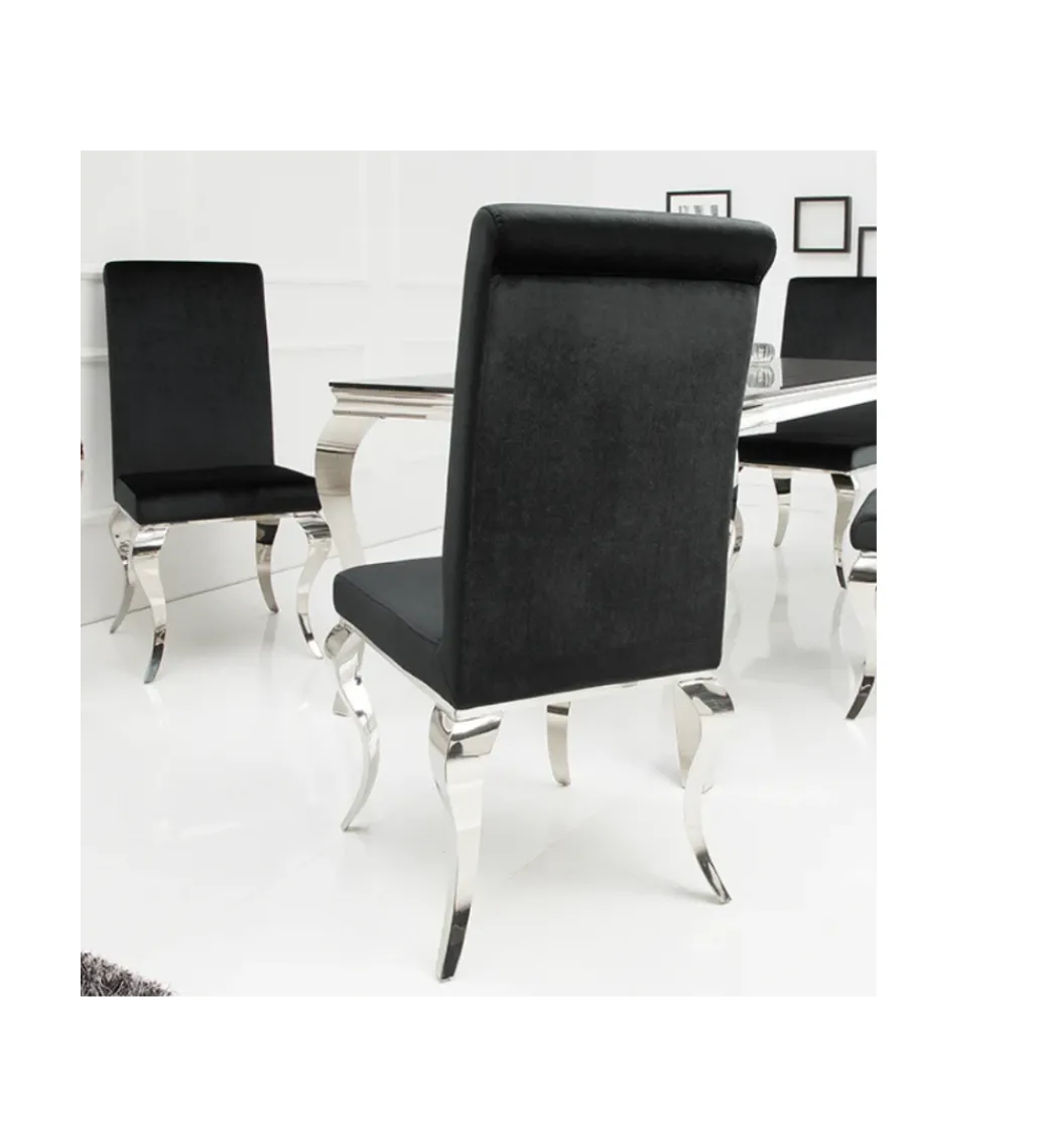 Krzesło OXANA Modern Barock czarne*Invicta Interior Clearance