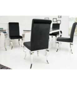 Krzesło OXANA Modern Barock czarne*Invicta Interior Clearance
