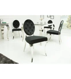 Krzesło OXANA Modern Barock czarne*Invicta Interior Outlet