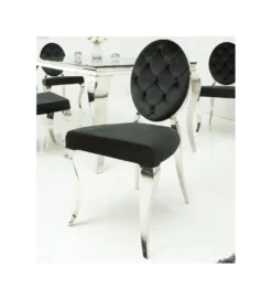 Krzesło OXANA Modern Barock czarne*Invicta Interior Outlet