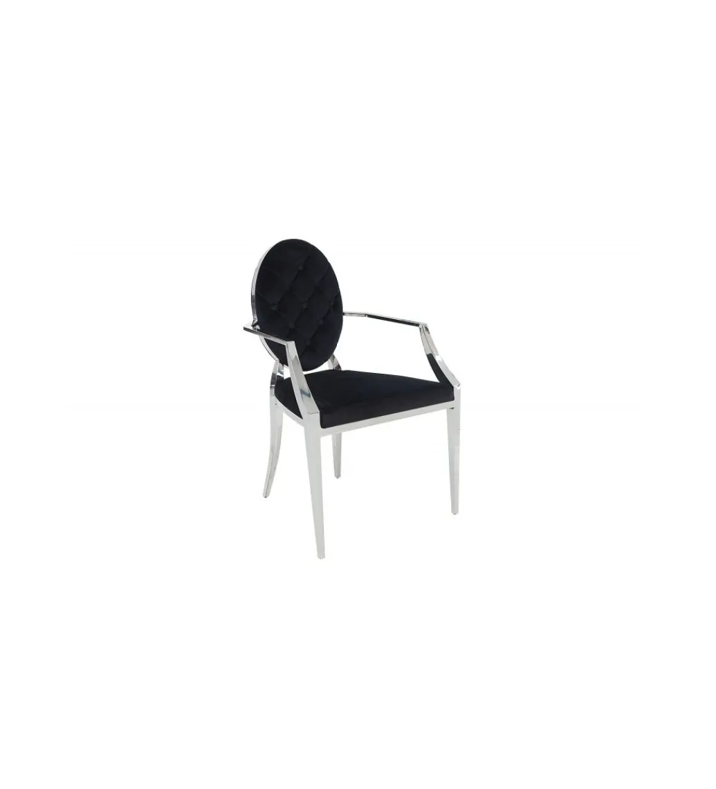 Krzesło OXANA Modern Barock czarne*Invicta Interior Clearance