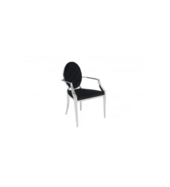 Krzesło OXANA Modern Barock Czarne*Invicta Interior New